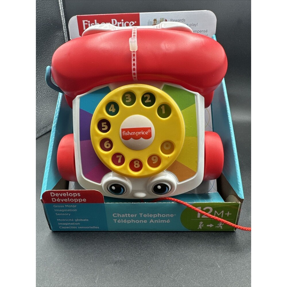 Fisher-Price Toddler Pull Toy Chatter Telephone Pretend Phone